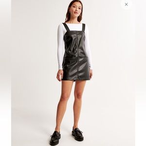 Abercrombie & Fitch NWT Vegan Leather Shift Mini Dress